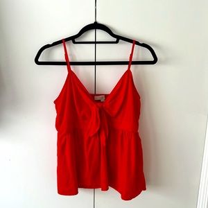 Loft tank top, size medium, red, barely worn